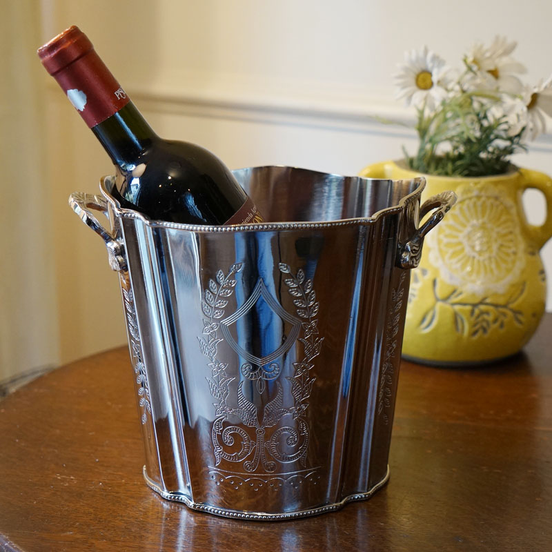 楽天市場】ワインクーラー おしゃれ 真鍮 ブラス製 シルバー
