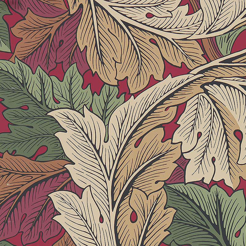 楽天市場】ウィリアムモリス 壁紙 英国製 「 Acanthus 216439