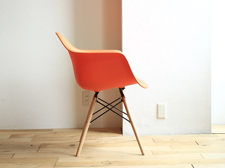 楽天市場】イームズ シェルチェア オレンジ イームズ チェア チェアー
