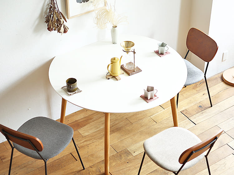 楽天市場】半円形ダイニングテーブル Kuol(クオル) 幅120cmダイニング