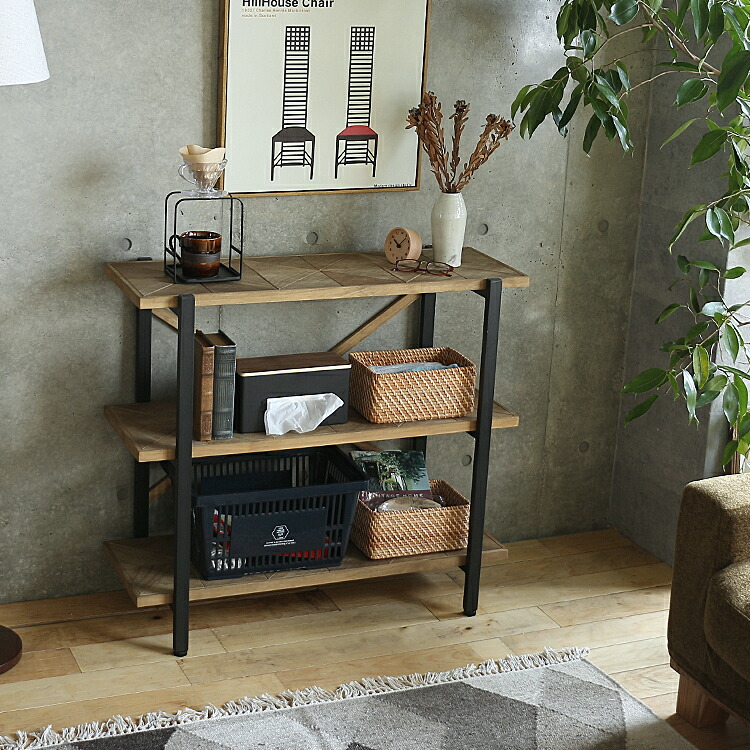 楽天市場】3段ラック KALEIDO（カレイド） 幅90cmタイプ 本棚 シェルフ