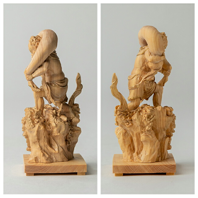 楽天市場】【特典あり】極小仏 風神[風神像 神様 仏像 木製 木彫り