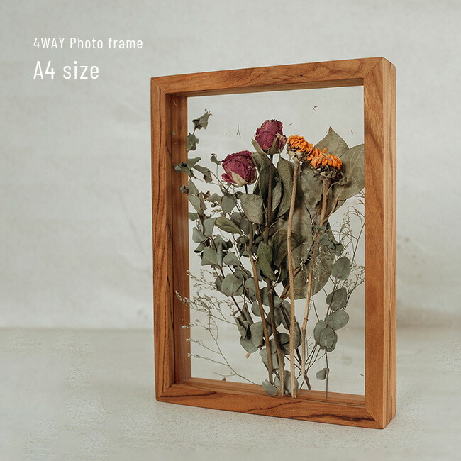 楽天市場】【特典あり】4way フレーム A4サイズ[木製 フレーム 両面