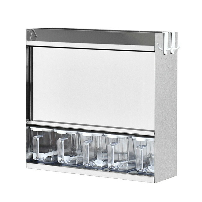 楽天市場】【特典あり】フラップ扉のステンレススパイスラック 調味料