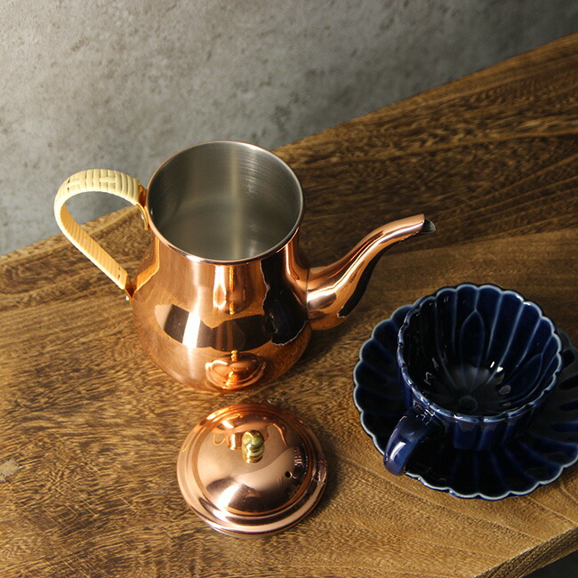 楽天市場】【特典あり】新光堂 純銅 コーヒーポット 740ml S-830P[銅製