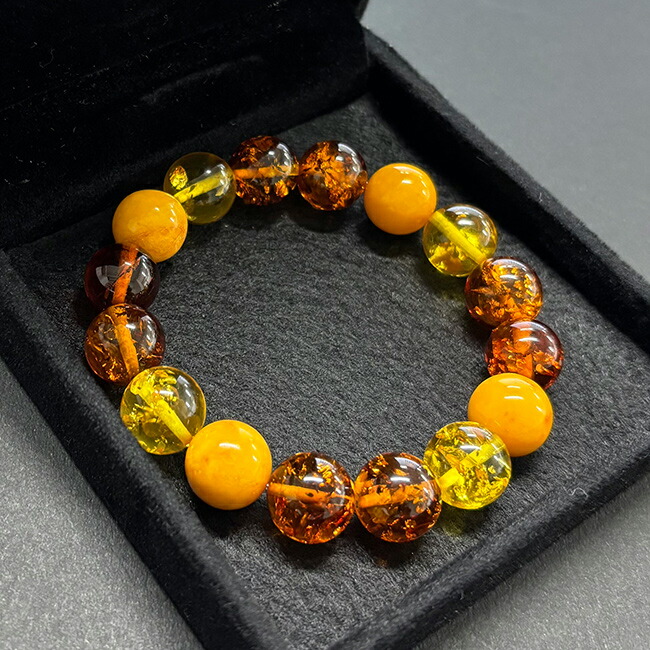楽天市場】【特典あり】天然琥珀ブレスレット[琥珀 ブレスレット