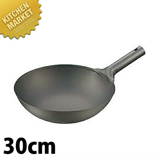 楽天市場】HS純チタン共柄北京鍋 30cm 【kmss】 中華鍋 片手中華鍋