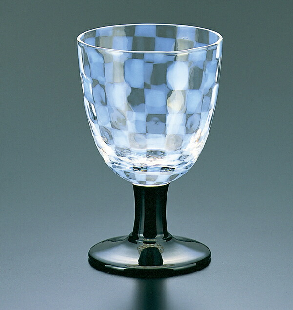 楽天市場】大正浪漫硝子 『ソーダ水コップ 市松 』 廣田硝子 日本製
