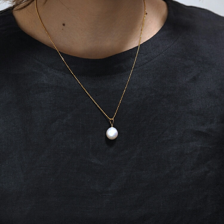 楽天市場】有核淡水真珠 一粒 ペンダントトップ 11mm up/バロック系