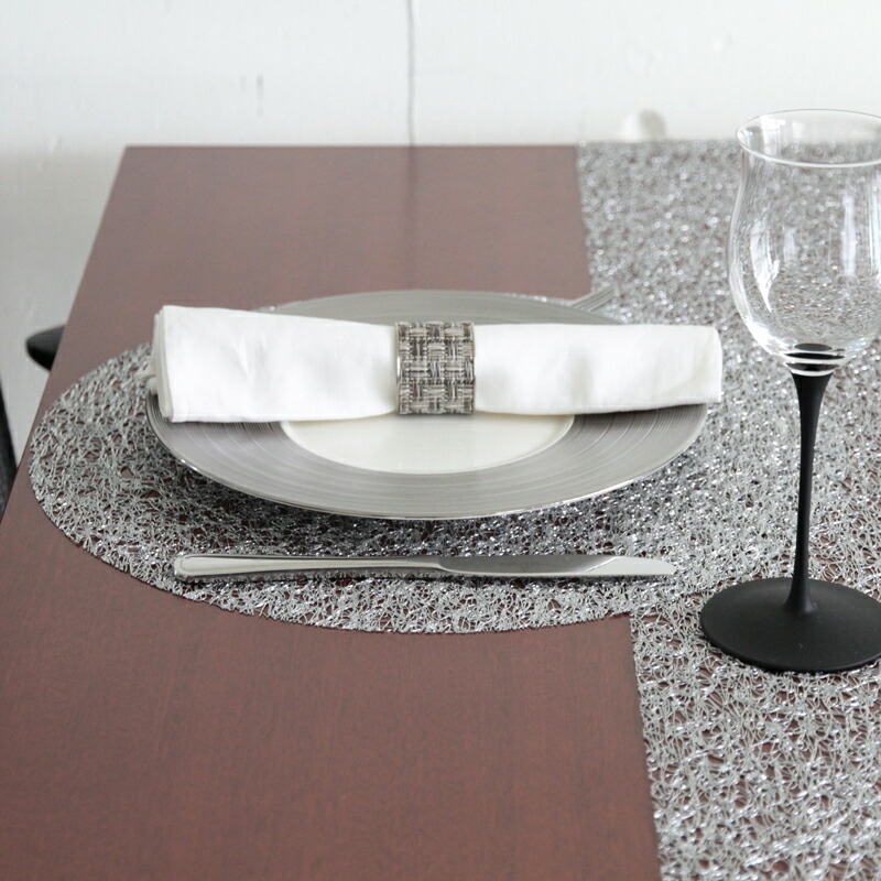 楽天市場】チルウィッチ ランチョンマット メタリックレース ラウンド