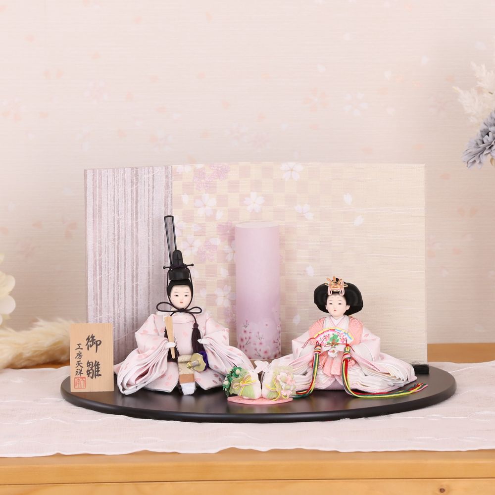 楽天市場】雛人形 ひな人形 コンパクト 横幅40cm 親王飾り はるる 柳