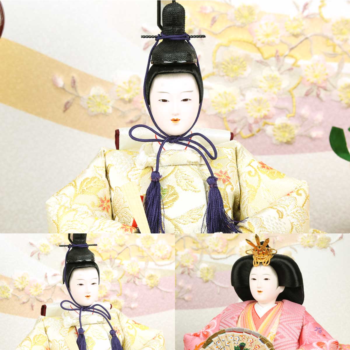 楽天市場】【アウトレット 台屏風キズあり】雛人形 コンパクト 二段