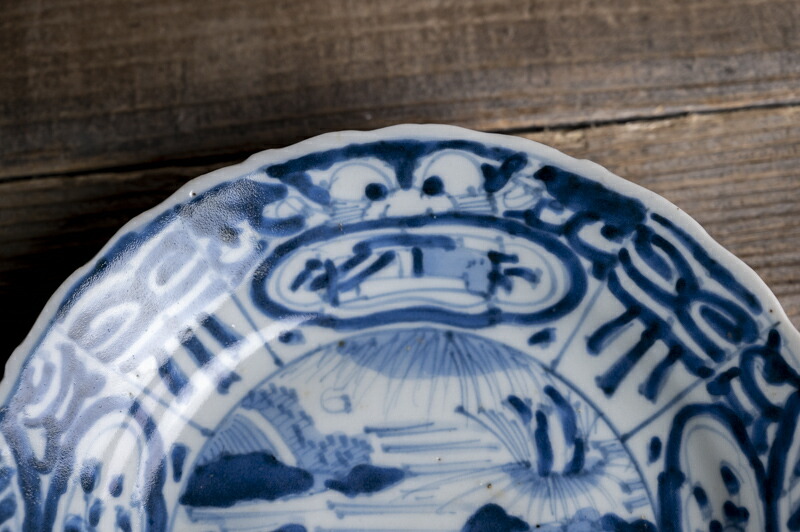 楽天市場】骨董○古染付芙蓉手皿○中国古美術 / 古玩 | 明朝末期頃-17