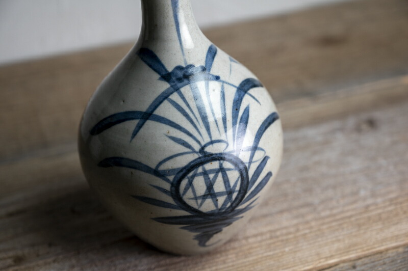 骨董 伊万里 染付 網文 徳利 一輪挿し 【公式通販】