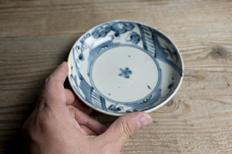 楽天市場】骨董○古伊万里染付葡萄文皿○くらわんか / こんにゃく印判