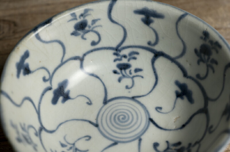 楽天市場】中国古玩 / 唐物○青花霊芝文鉢○ | 清朝時代頃 | 磁器