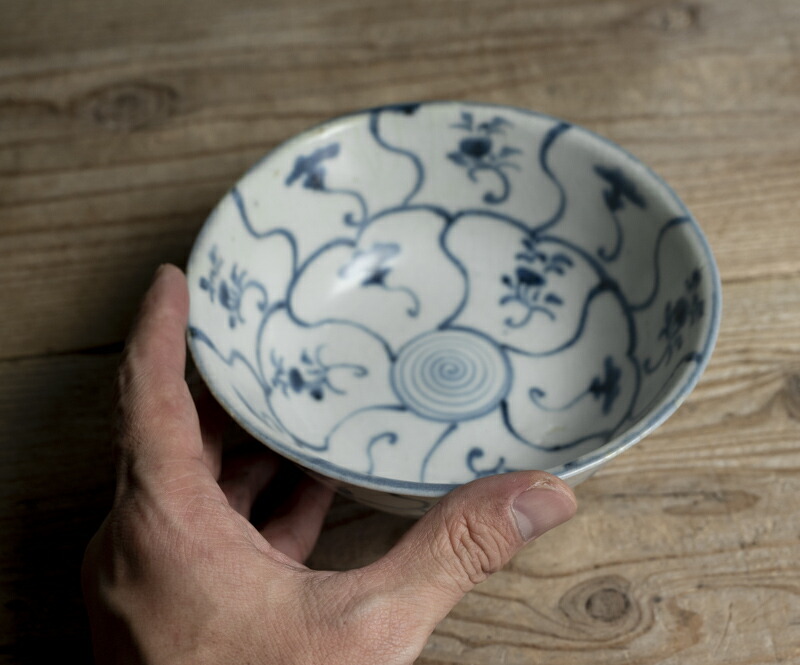 楽天市場】中国古玩 / 唐物○青花霊芝文鉢○ | 清朝時代頃 | 磁器