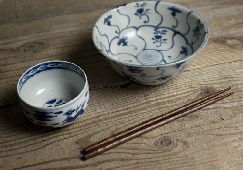 楽天市場】中国古玩 / 唐物○青花霊芝文鉢○ | 清朝時代頃 | 磁器