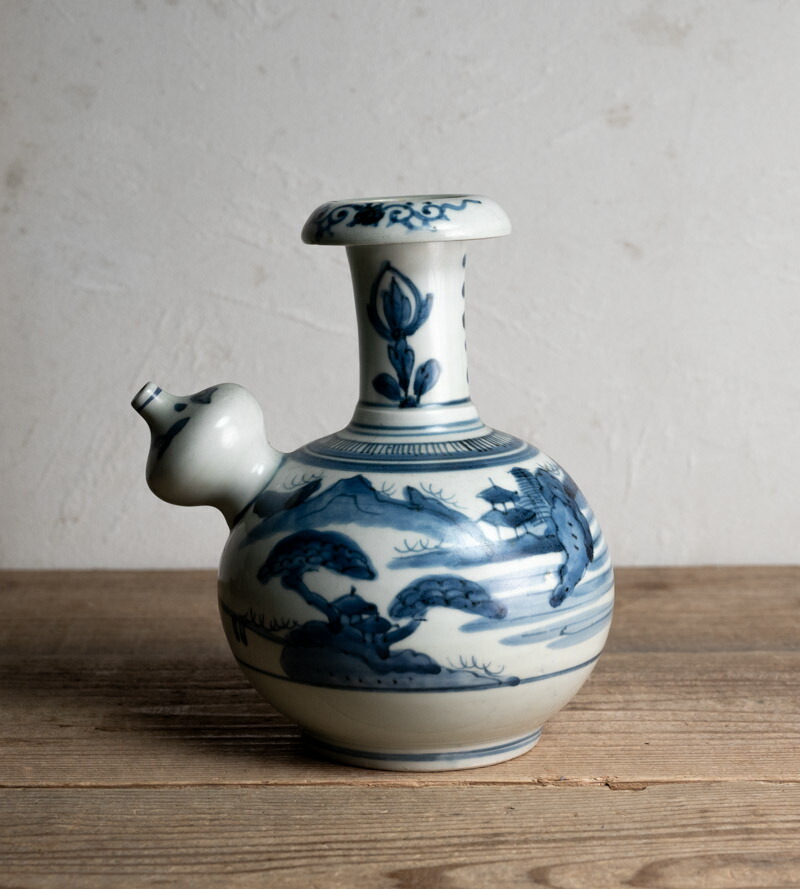 楽天市場】骨董○古伊万里染付山水文乳瓶○ケンディ | 江戸中期 - 18