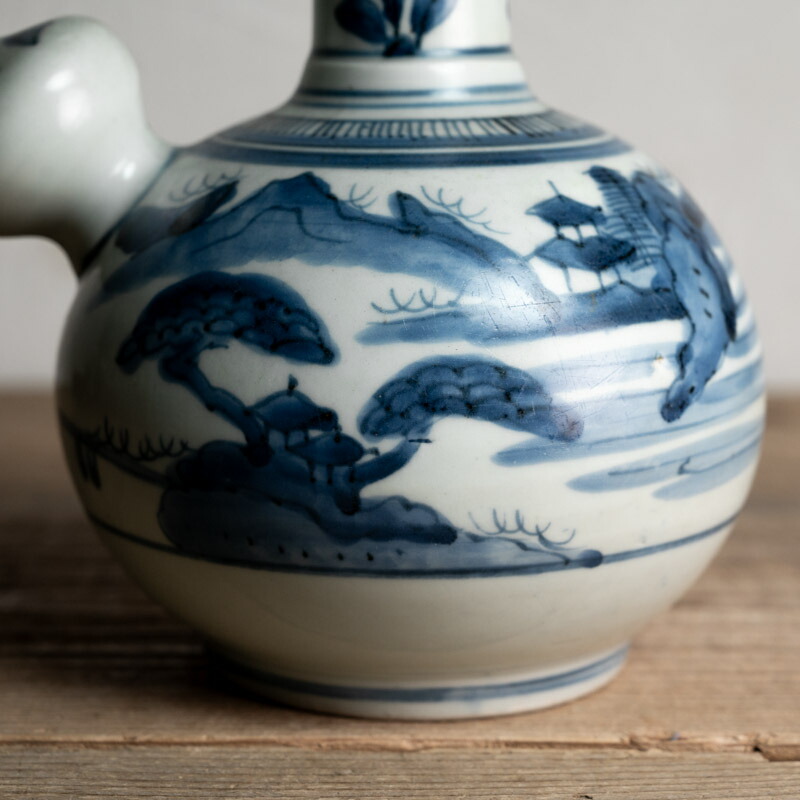 楽天市場】骨董○古伊万里染付山水文乳瓶○ケンディ | 江戸中期 - 18