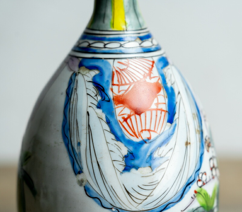 楽天市場】骨董○古伊万里色絵御神酒徳利○H22.6cm / 大型 | 江戸後期