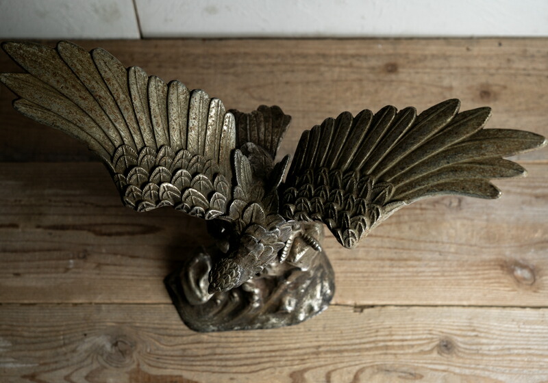 楽天市場】骨董○鷹置物○鍍銀または洋銀 | 大正昭和頃-20世紀頃