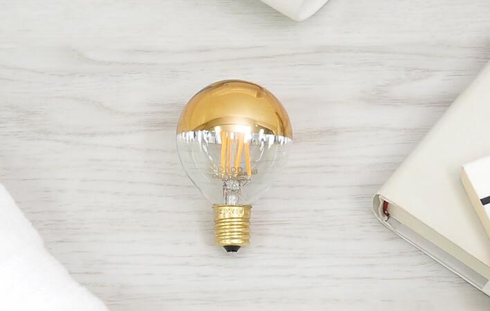 楽天市場】デザインLED電球 「Siphon」サイフォン ボール50 ゴールド