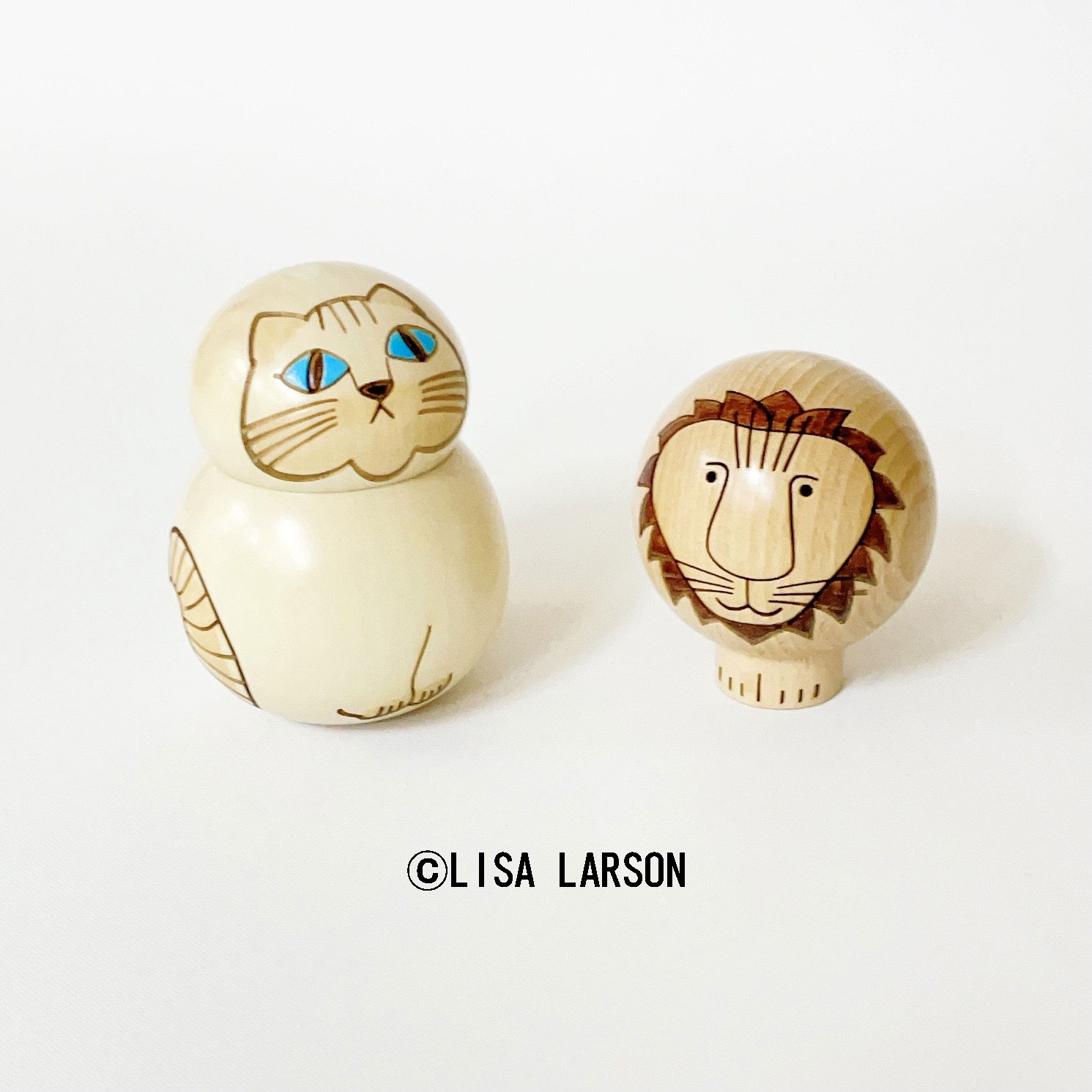 楽天市場】リサラーソン 猫のミア こけし 【 卯三郎こけし 】 猫