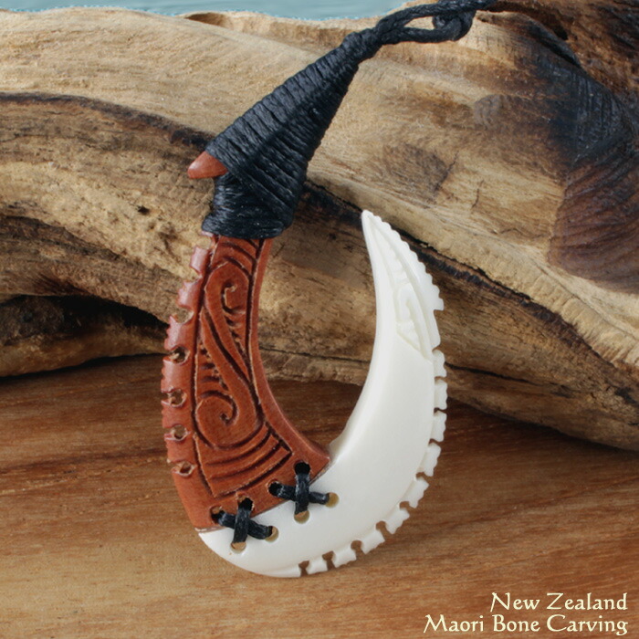 楽天市場】ニュージーランド ボーンカービング ペンダント ネックレス