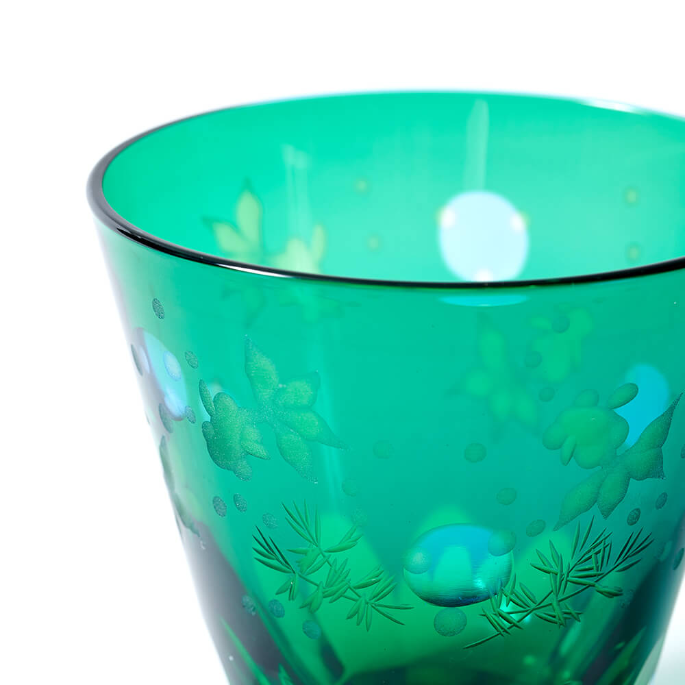 楽天市場】江戸硝子 色被せ硝子 ガラス食器 ロックグラス 桐箱入り