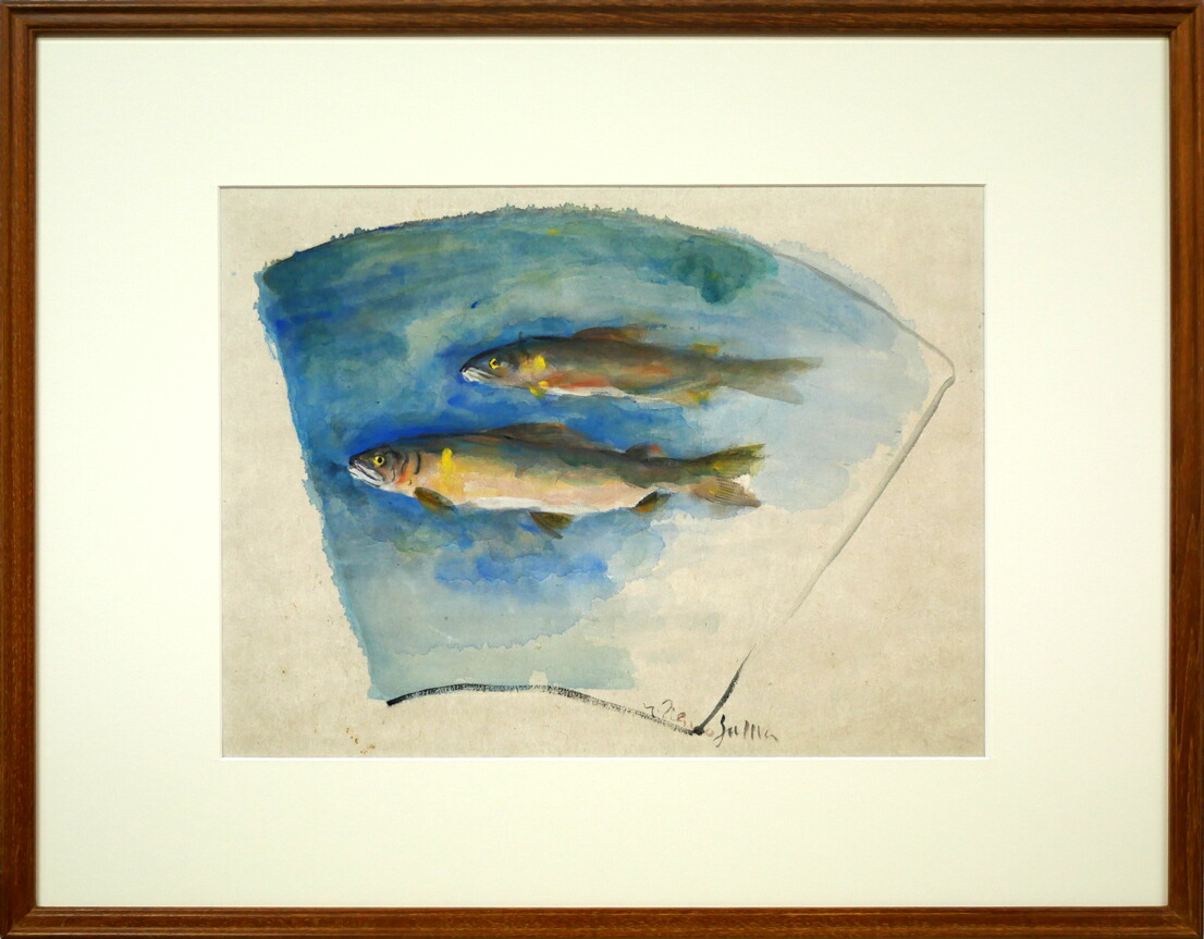 上野山清貢 水墨画 船の操縦 1930年 上野山清貢 水墨画 船の操縦 1930年