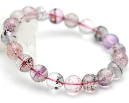 楽天市場】高級 スーパーセブン ブレスレット 天然石 スーパーセブン