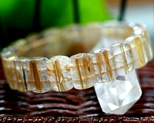 楽天市場】タイチンルチル バングル タイチンルチルクォーツ