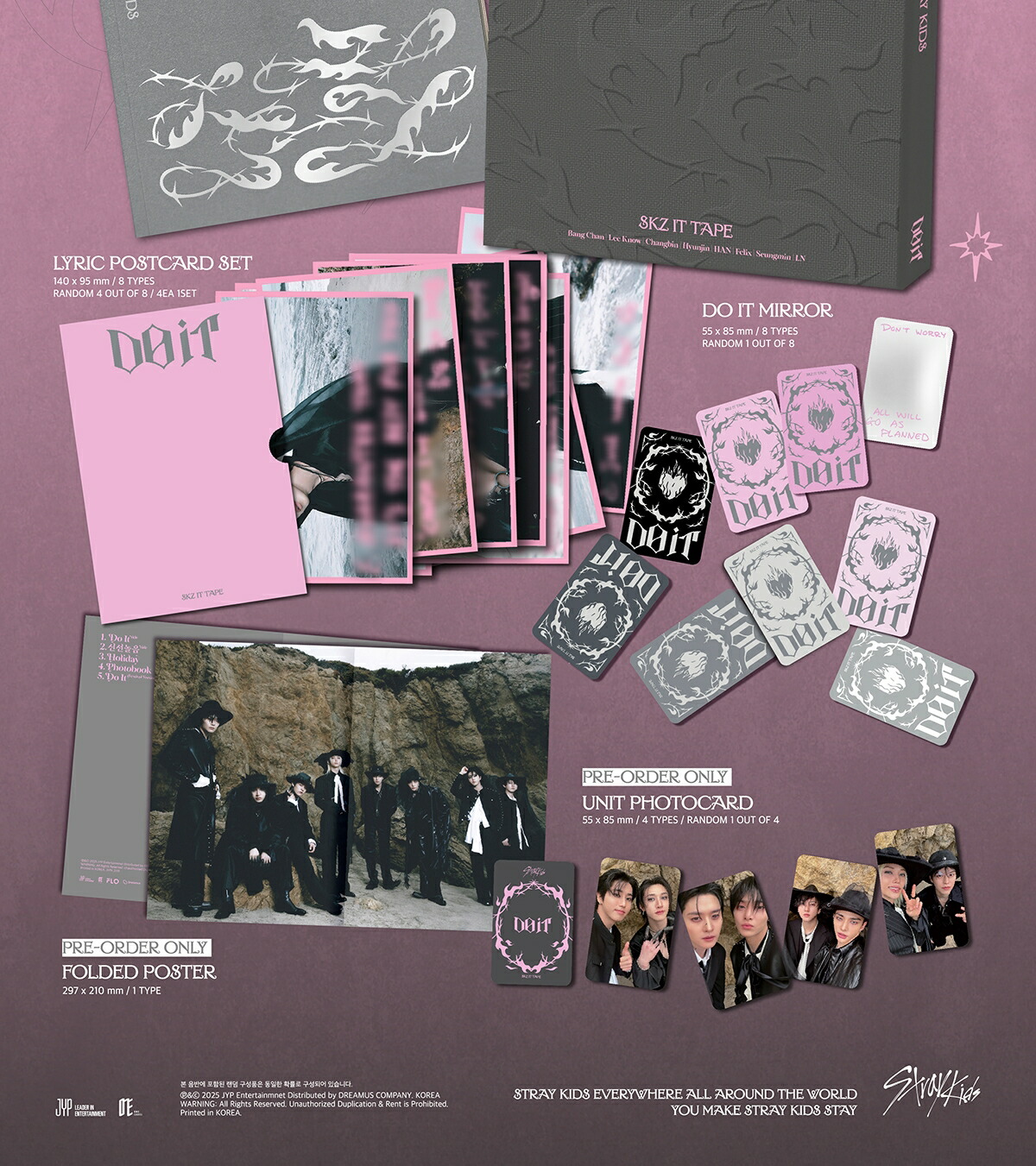 楽天市場】StrayKids DO IT (DO VER.)/ SKZ IT TAPE 限定盤 スキズ