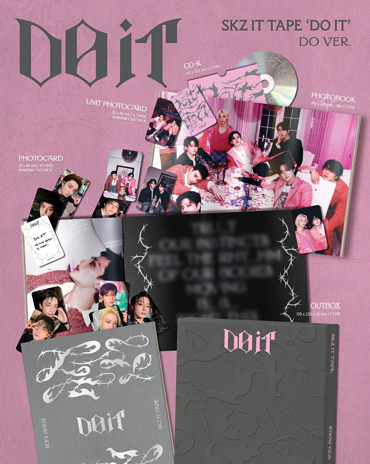 楽天市場】StrayKids DO IT (DO VER.)/ SKZ IT TAPE 限定盤 スキズ