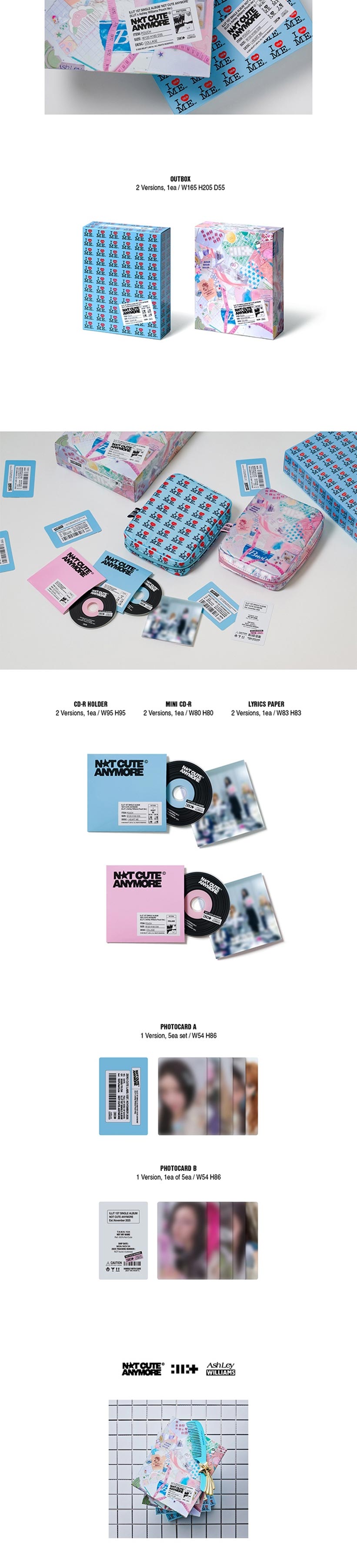 楽天市場】ILLIT - NOT CUTE ANYMORE / ILLIT X ASHLEY WILLIAMS POUCH