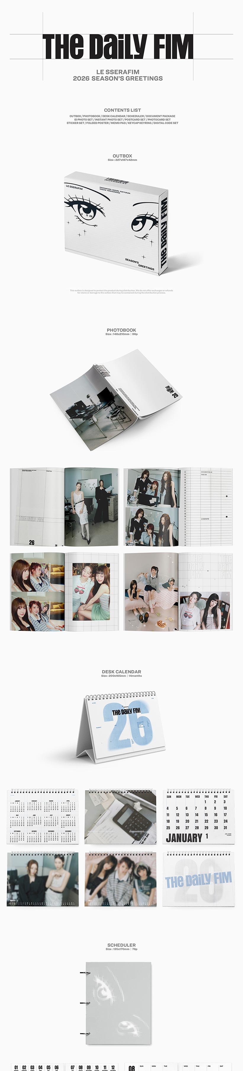 楽天市場】【WEVERSE特典付】 LE SSERAFIM 2026 SEASON GREETINGS