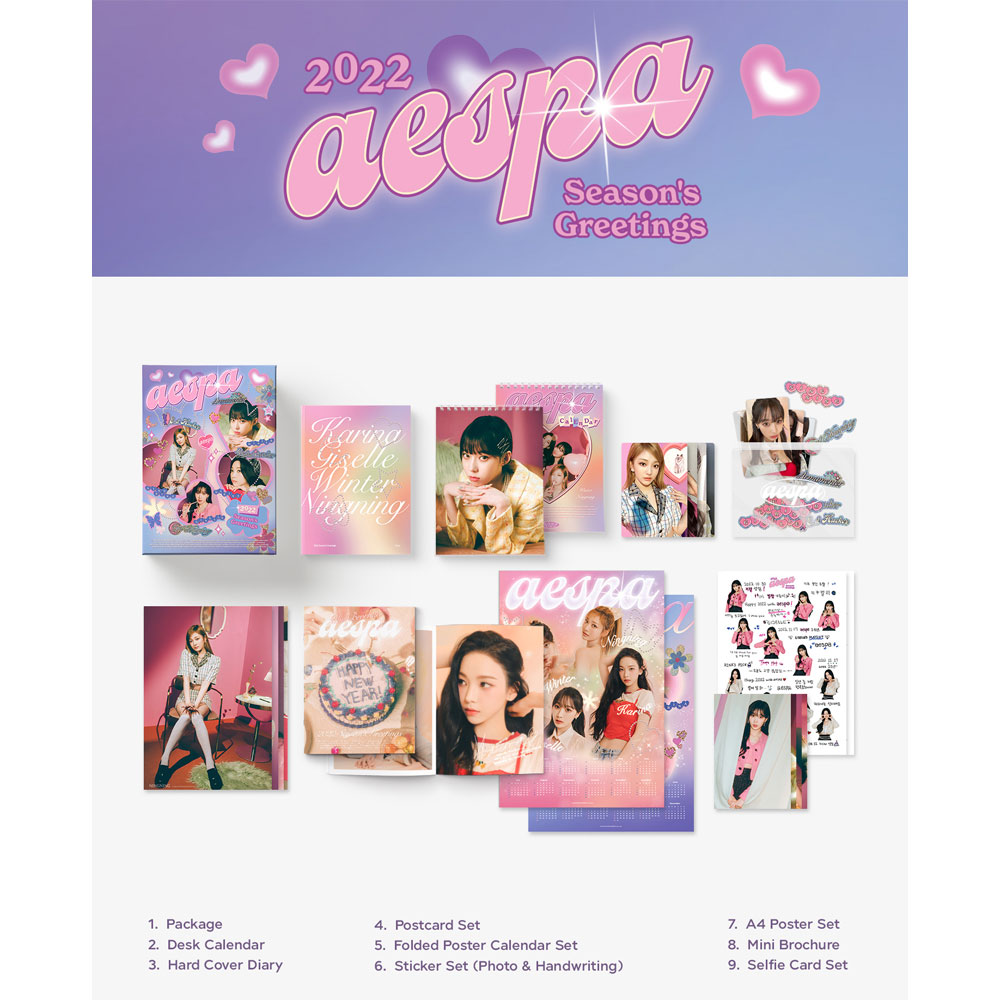 楽天市場】送料無料 [SYNNARA限定特典付] AESPA 2022 Season's