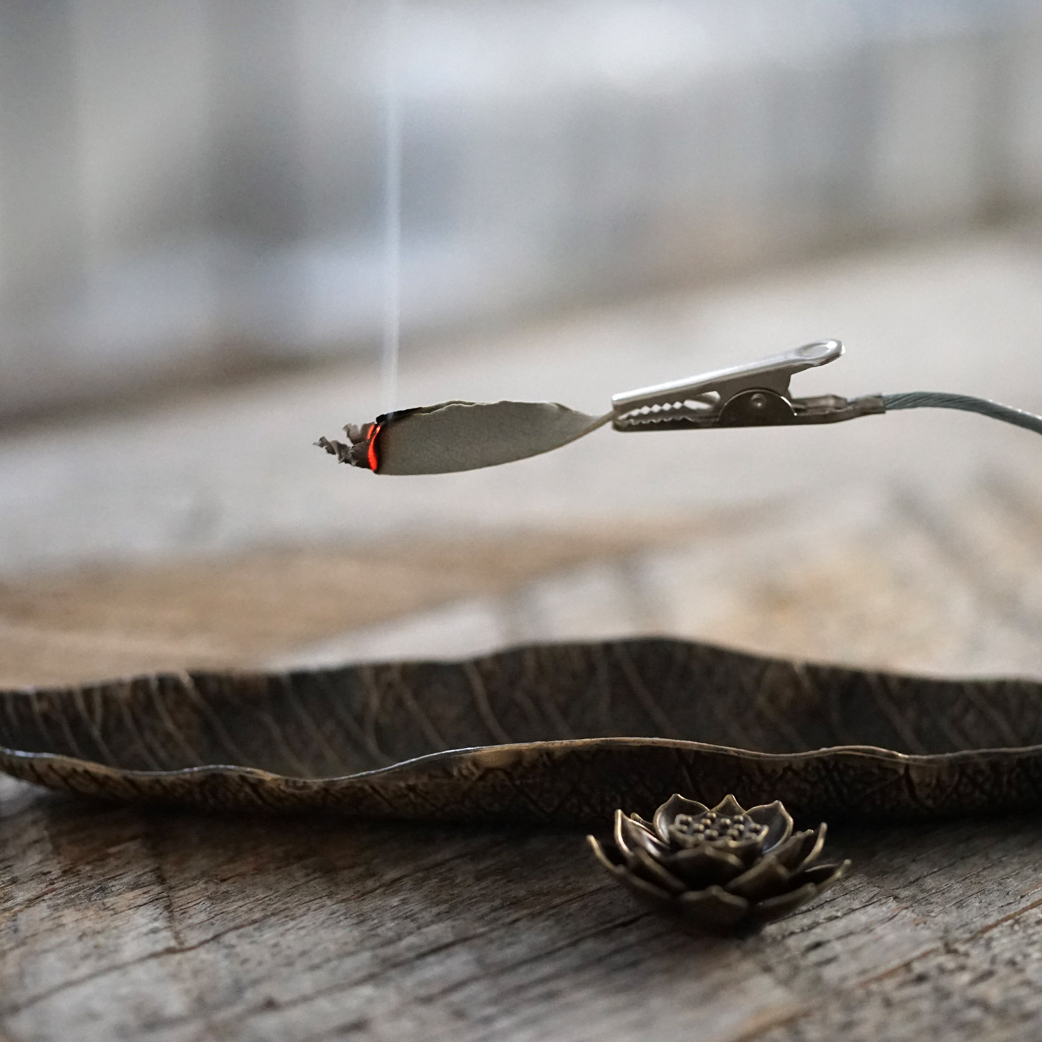 楽天市場】ホワイトセージ リーフバーナー＆コーン型お香立てのセット