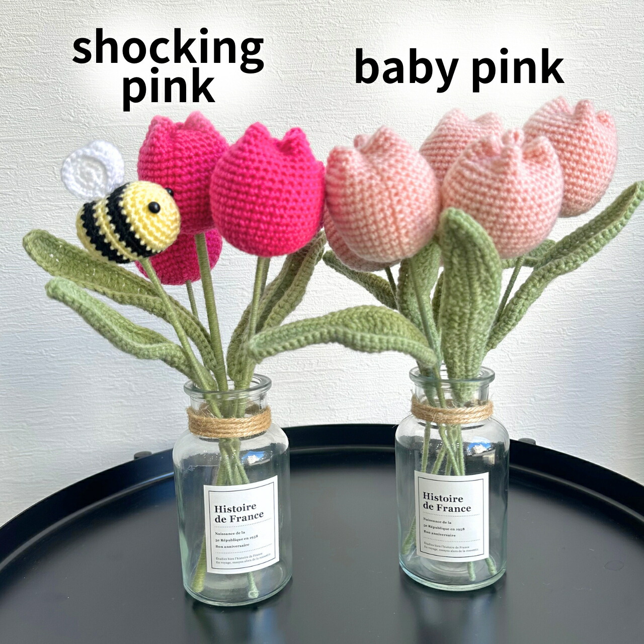 楽天市場】卒業 ニット ブーケ チューリップ ブーケ Crocheted flower