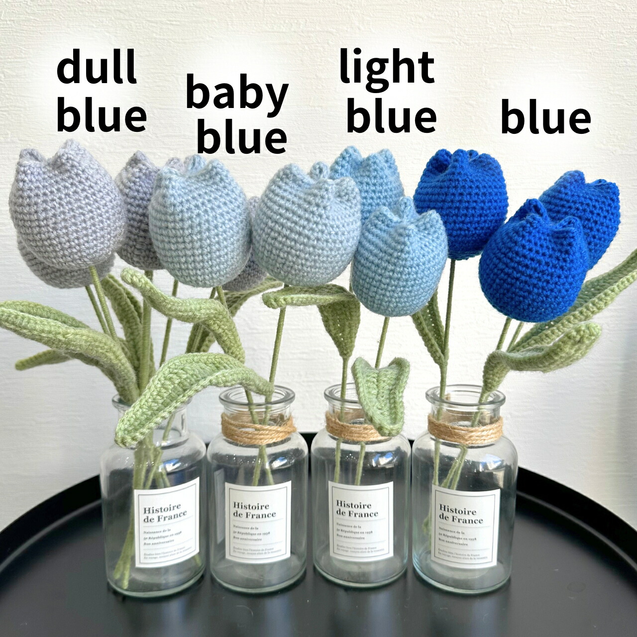 楽天市場】卒業 ニット ブーケ チューリップ ブーケ Crocheted flower