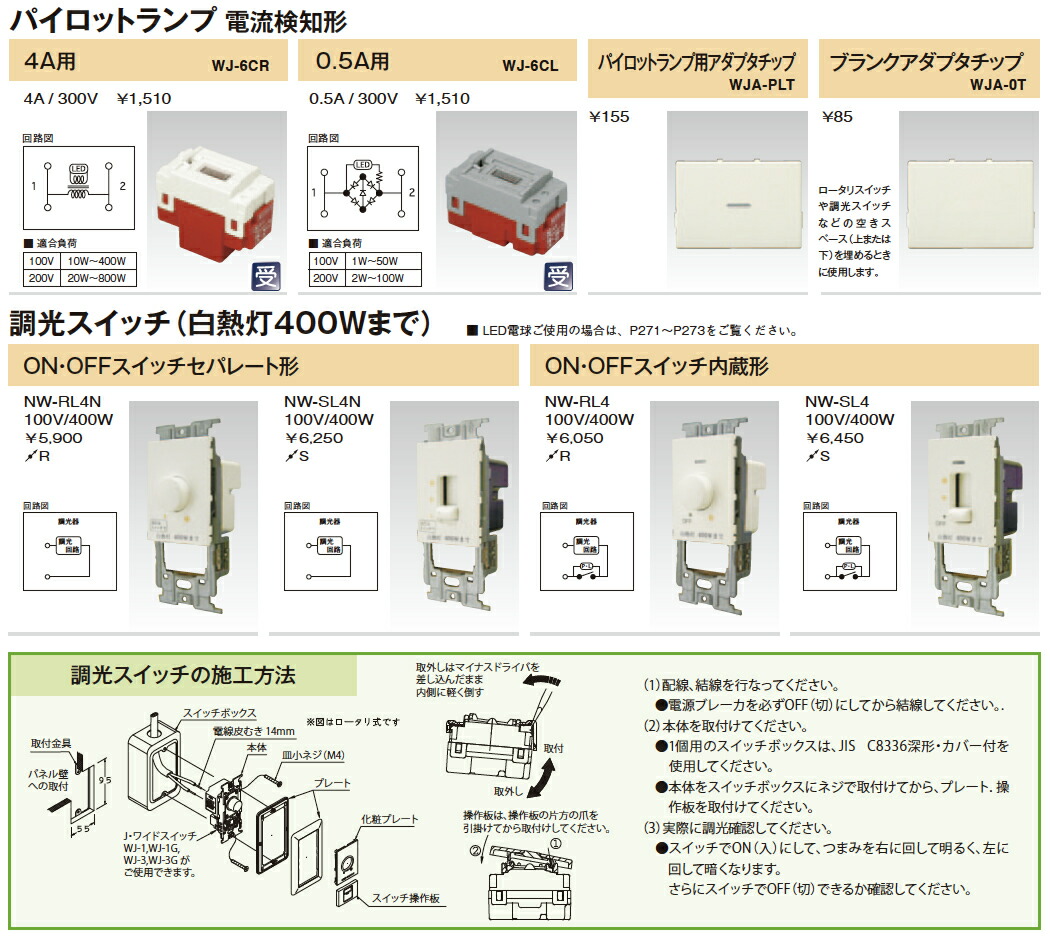 楽天市場】【JIMBO】神保電器Jワイドスリムシリーズ（スイッチ