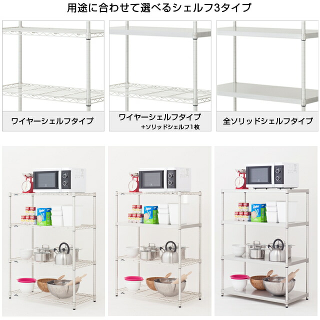 楽天市場】ルミナス ラック ワゴン スチールラック 幅75 奥行45 2段 高