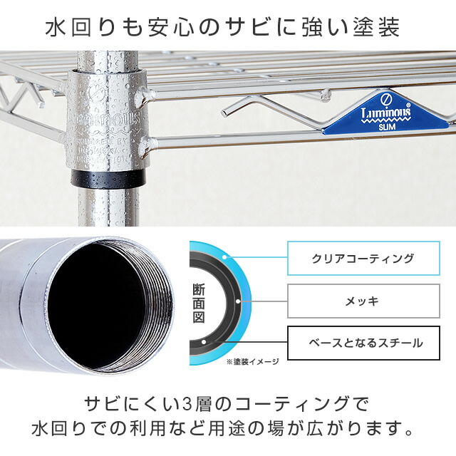楽天市場】Luminous ルミナス 公式店 ラック スチールラック