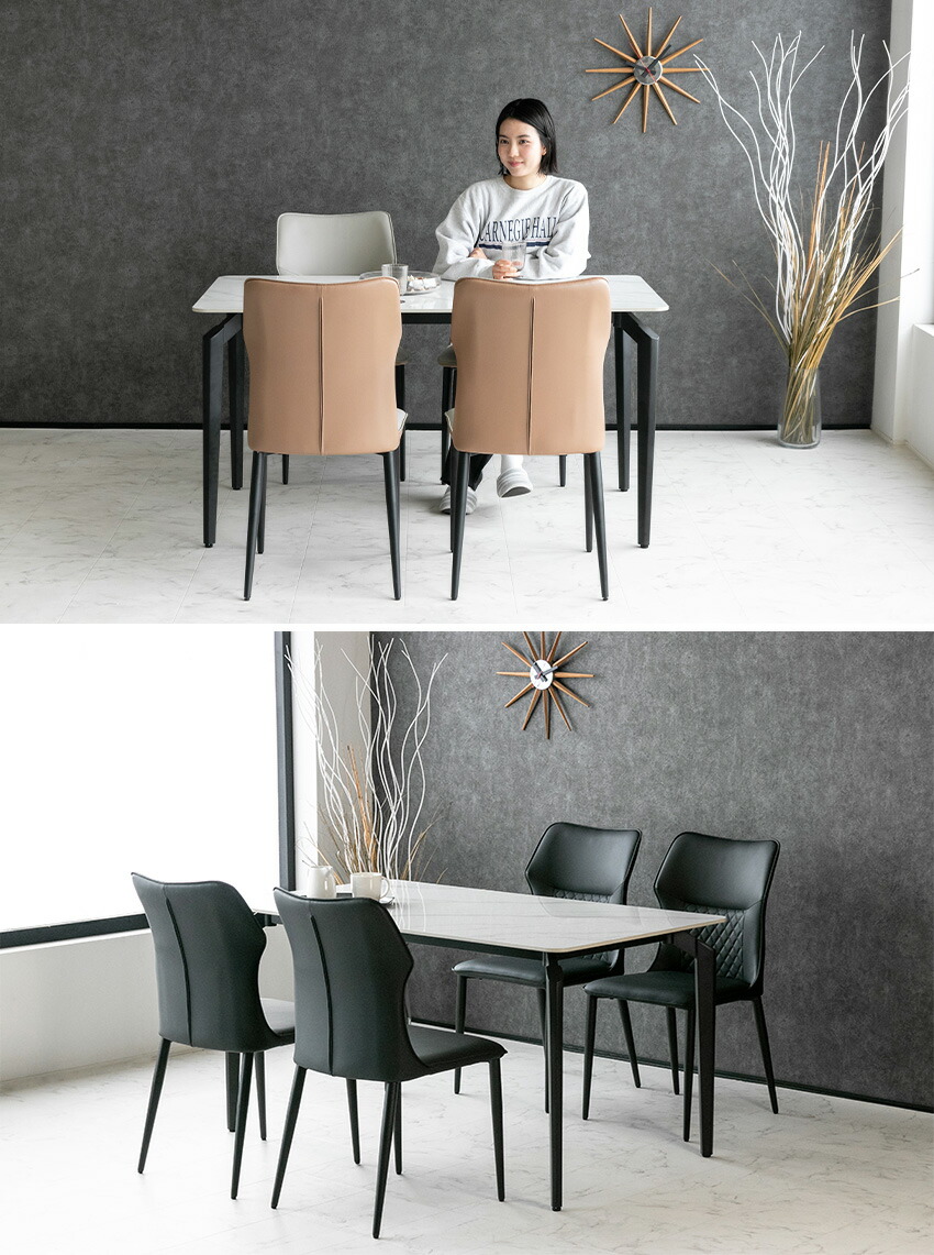 楽天市場】【送料無料】 ダイニングテーブル 単品 セラミック スチール