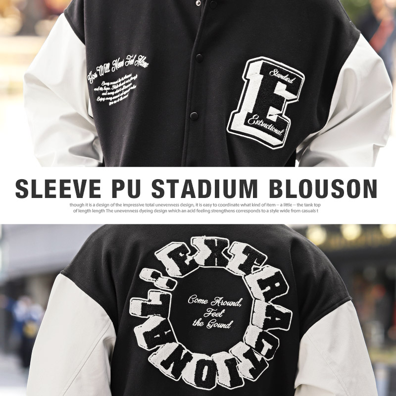 楽天市場】△送料無料△ スタジャン メンズ ブルゾン サガラ刺繍 ロゴ