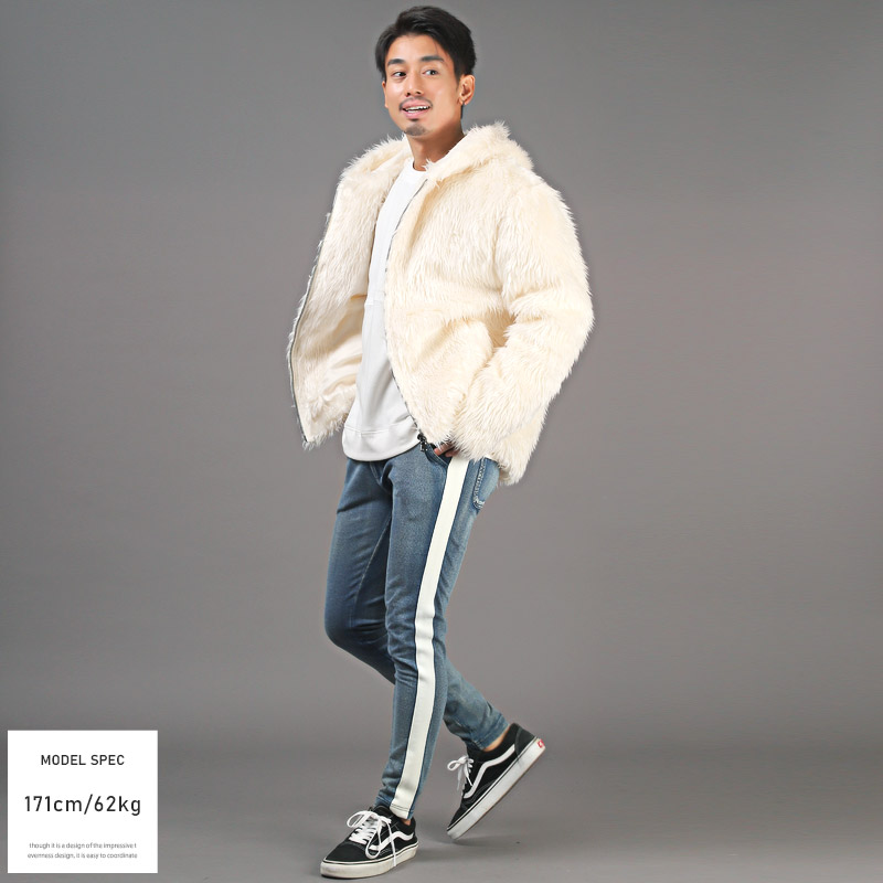 楽天市場】△送料無料△ パーカー メンズ コート ジャケット ファー