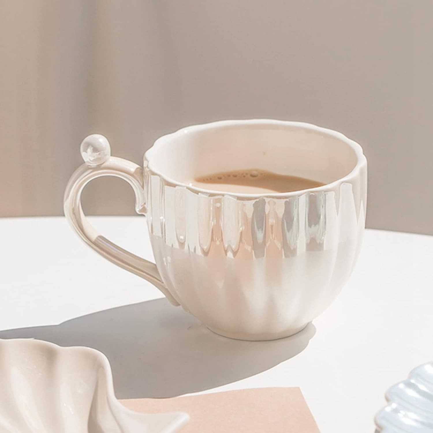 楽天市場】カップ＆ソーサー＆匙 貝殻型 ティーカップセット