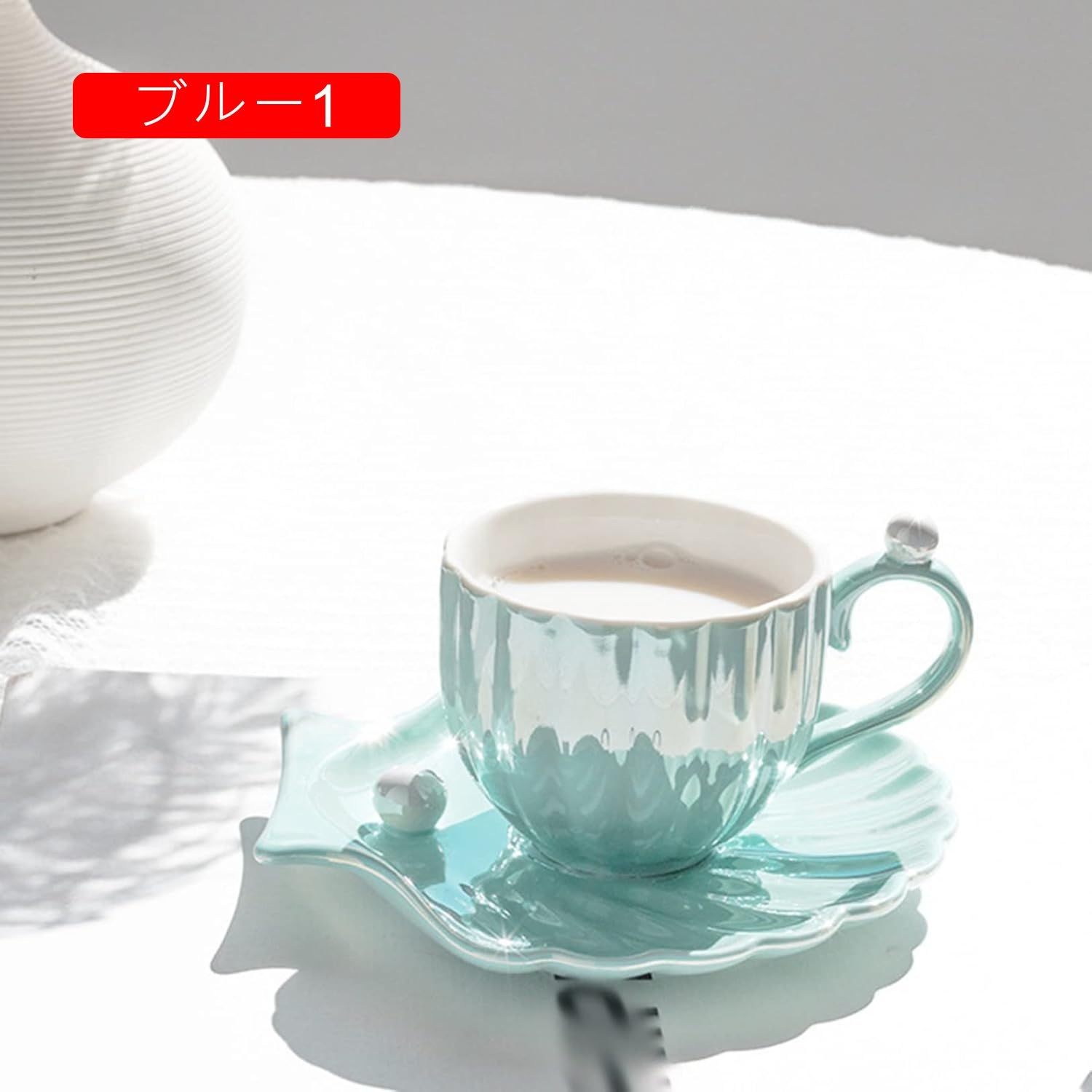 楽天市場】カップ＆ソーサー＆匙 貝殻型 ティーカップセット