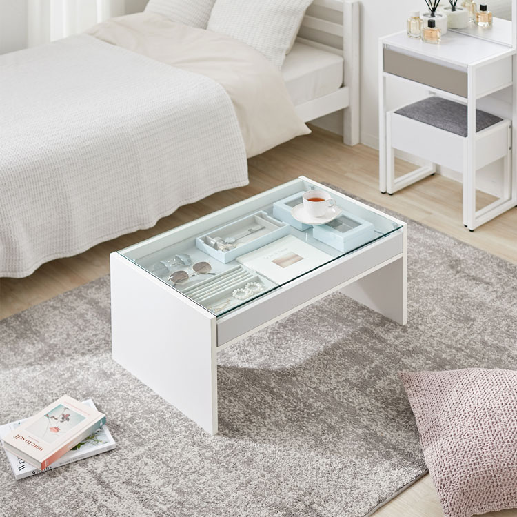 楽天市場】テーブル ガラステーブル ローテーブル リビングテーブル